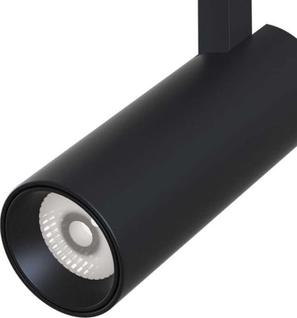 Faretto-Focus-Led-Per-Binario-Moderno-Alluminio-Nero-Luce-Calda-10W