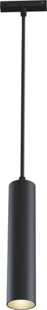Faretto-Focus-Led-Per-Binario-Moderno-Alluminio-Nero-Luce-Calda-12W