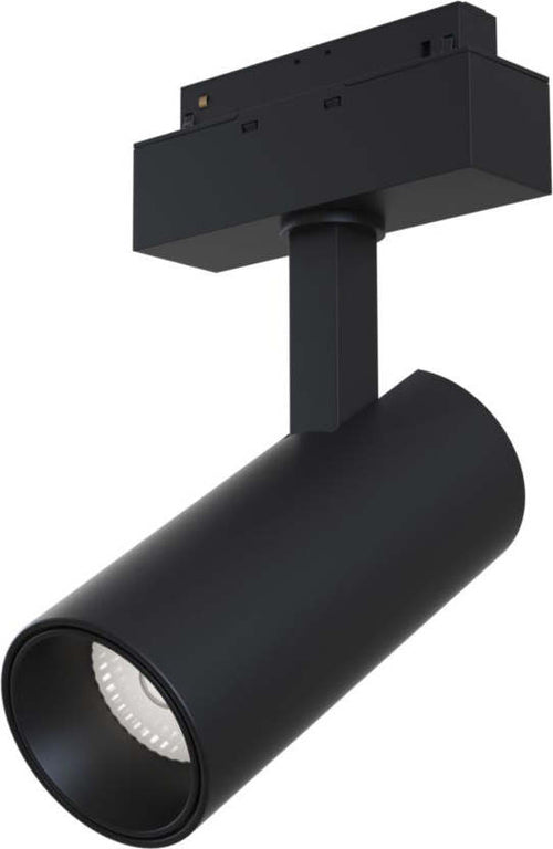 Faretto-Focus-Led-Per-Binario-Moderno-Alluminio-Nero-Luce-Calda-15W