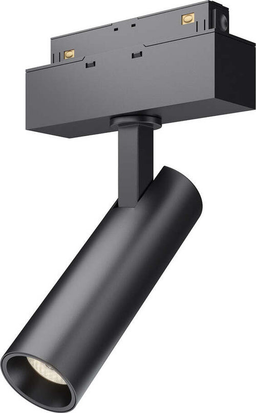 Faretto-Focus-Led-Per-Binario-Moderno-Alluminio-Nero-Luce-Calda-7W