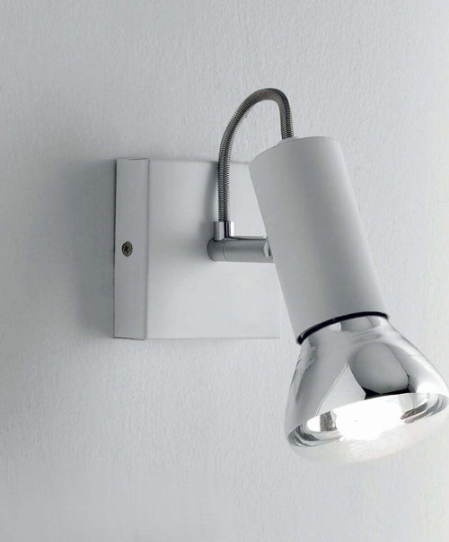 Faretto-Illuminando-MAGNUM-1-LED-E27-R80-10W-3000°K-spot-moderno-orientabile-metallo-cromo-bianco-interno