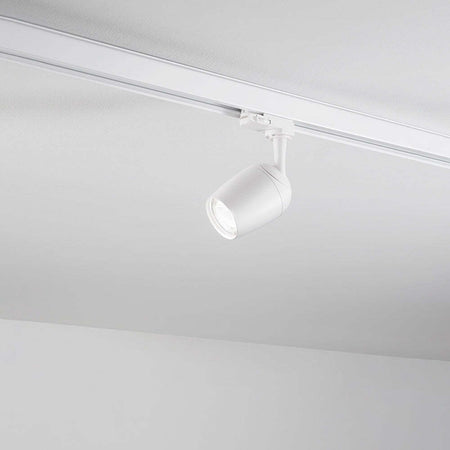 Faretto-In-Alluminio-A-Led-Tondo-Per-Sistema-In-Binario-Bianco-Orientabile