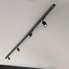 Faretto-In-Alluminio-A-Led-Tondo-Per-Sistema-In-Binario-Nero-Orientabile
