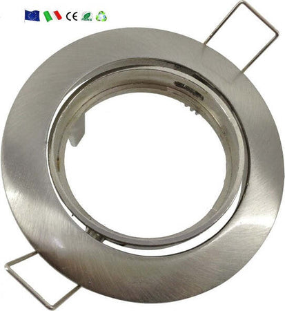 Faretto-Incasso-5w-Lampadina-Led-Gu10-60-Smd-220v-Orientabile-Acciaio-E-Bianco