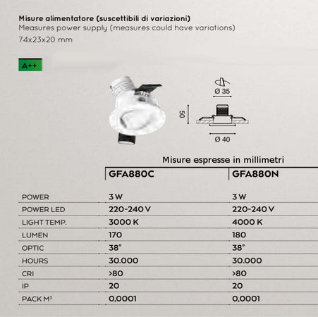 Faretto-incasso-alluminio-Gea-Led-ELARA-GFA880-spot-tondo-orientabile