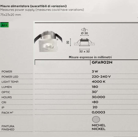 Faretto-incasso-alluminio-Gea-Led-GLAM-GFA902N-LED-IP20-Nikel-spot-moderno