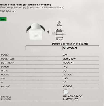 Faretto-incasso-alluminio-Gea-Led-GLAM-GFA903N-LED-IP20-bianco-spot-moderno