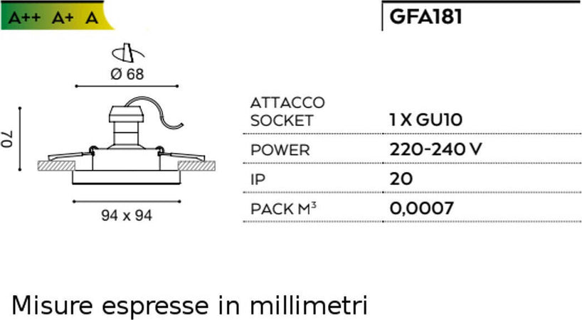 Faretto-incasso-alluminio-Gea-Led-MARS-GFA181-LED-spot-quadrato-opaco-moderno-GU10