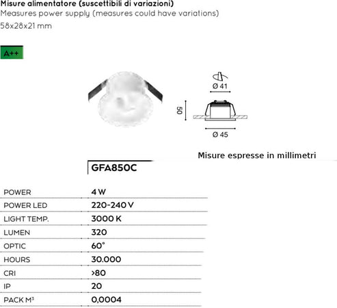 Faretto-incasso-alluminio-vetro-Gea-Led-GAIA-GFA850C-LED-spot-tondo