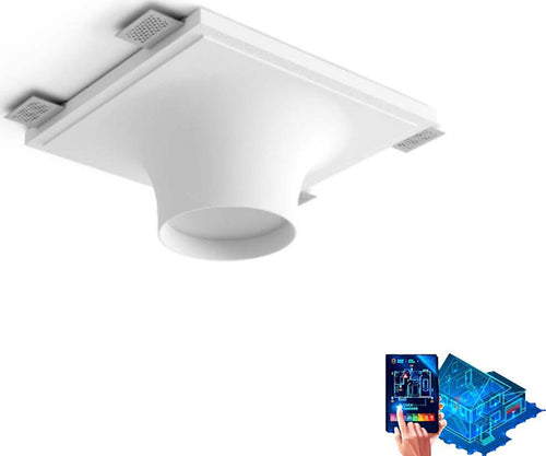 Faretto-incasso-Belfiore-9010-BOLLA-SMALL-8935A-3009-LED-gesso-verniciabile-scomparsa