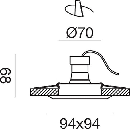 Faretto-incasso-bianco-Gea-Led-GFA1190-GU10-LED-IP20-alluminio-lampada-soffitto-quadrato