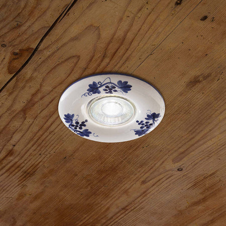 Faretto-Incasso-Classico-Pescara-Ceramica-Bianco-Decorato-1-Luce-Gu10