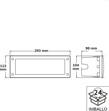 Faretto-incasso-Dark-Light-LETI-300-GL-E27-LED-IP66-resina-PMMA-lampada-parete