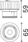 Faretto-Incasso-Dynamic-Alluminio-Nero-Led-10W-4000K-Luce-Naturale
