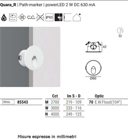 Faretto-incasso-esterno-Linea-Light-QUARA-65-R-85543-LED-alluminio-spot