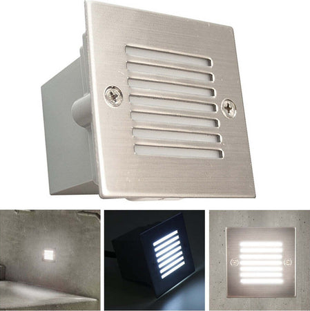 Faretto Incasso Esterno Terrazzo Luce Segnapasso Giardino 9 Led In Metallo 0,9w Illuminazione/Illuminazione per esterni/Proiettori Trade Shop italia - Napoli, Commerciovirtuoso.it