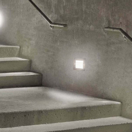 Faretto Incasso Esterno Terrazzo Luce Segnapasso Giardino 9 Led In Metallo 0,9w Illuminazione/Illuminazione per esterni/Proiettori Trade Shop italia - Napoli, Commerciovirtuoso.it