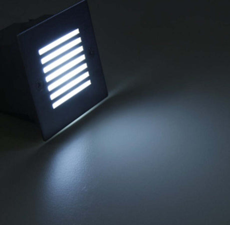 Faretto Incasso Esterno Terrazzo Luce Segnapasso Giardino 9 Led In Metallo 0,9w Illuminazione/Illuminazione per esterni/Proiettori Trade Shop italia - Napoli, Commerciovirtuoso.it