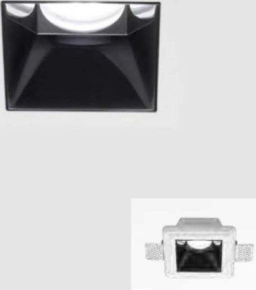 Faretto-incasso-Gea-Led-ASTRA-Q-GFA640-12x12-nero-moderno-gesso-lampada-incasso-soffitto-quadrato-interno