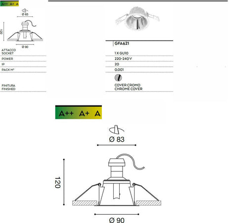 Faretto-incasso-Gea-Led-CERES-R-GFA621-GU10-LED-IP20-moderno-alluminio-lampada-soffitto-tondo