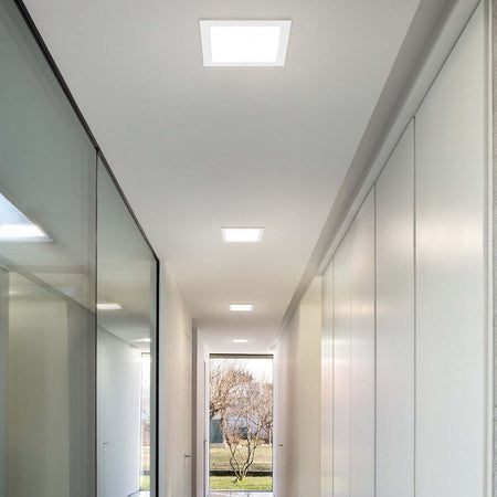 Faretto-incasso-Gea-Led-MAIA-Q-GFA755-C-18W-LED-quadrato-termoplastico-lampada-soffitto-cartongesso-interno