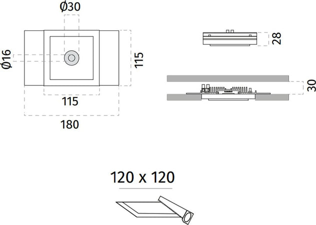 Faretto-incasso-gesso-9010-Belfiore-MINILED-ROUND-4248-R-50G-IP20-IP44-plafone-soffitto-bianco-verniciabile