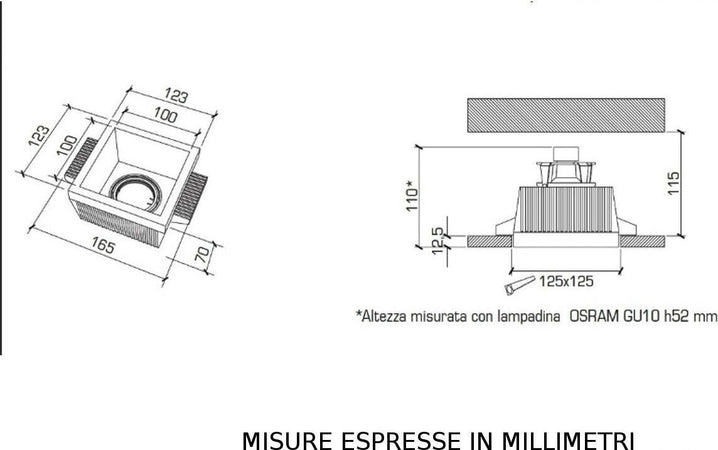 Faretto-incasso-gesso-9010-Belfiore-Neo-luce-0021.35-GU10-LED-lampada-soffitto-orientabile-controsoffitto-muratura