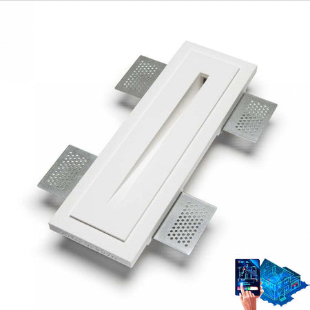 Faretto-incasso-gesso-Belfiore-9010-AGO-BIG-4100G-LED-2W-200LM-WIRELESS-lampada-parete-segnapasso