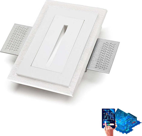Faretto-incasso-gesso-Belfiore-9010-AGO-SMALL-4100E.3000-LED-WIRELESS-lampada-parete