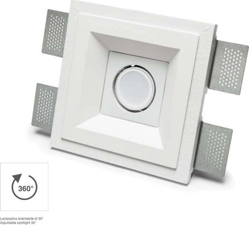 Faretto-incasso-gesso-Belfiore-9010-ARA-4215.35-GU10-LED-orientabile-parete-soffitto