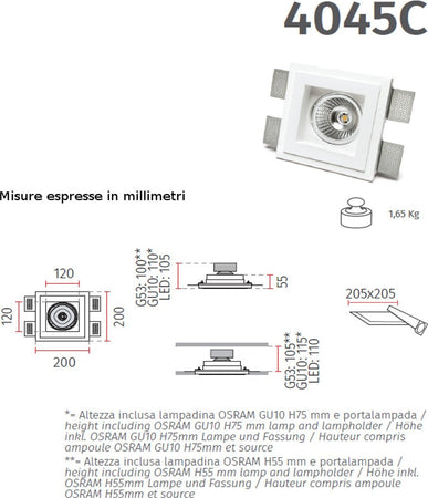Faretto-incasso-gesso-Belfiore-9010-GLINDA-4045C.3008-LED-13W-SISTEMA-WIRELESS-lampada-parete-soffitto