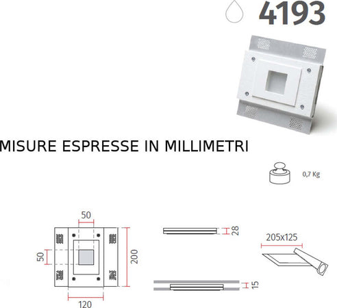 Faretto-incasso-gesso-Belfiore-9010-MILLI-4193.3006-LED-WIRELESS-IP20-IP44-lampada-soffitto