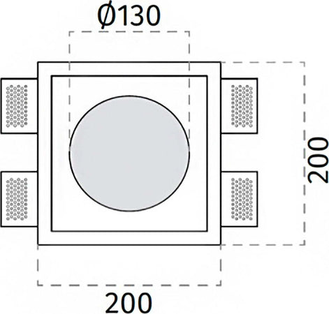 Faretto-incasso-gesso-Belfiore-9010-MODILLION-4044B.35-GU10-LED-IP44-lampada-soffitto