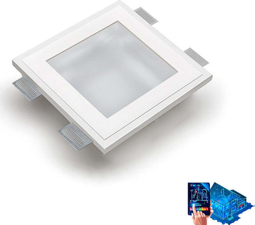 Faretto-incasso-gesso-Belfiore-9010-ORIONE-BIG-4046.3025-LED-WIRELESS-lampada-soffitto-parete-cartongesso