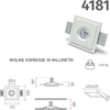 Faretto-incasso-gesso-Belfiore-9010-PERSEO-4181.35-GU10-LED-IP20-lampada-soffitto-parete-cartongesso-muratura