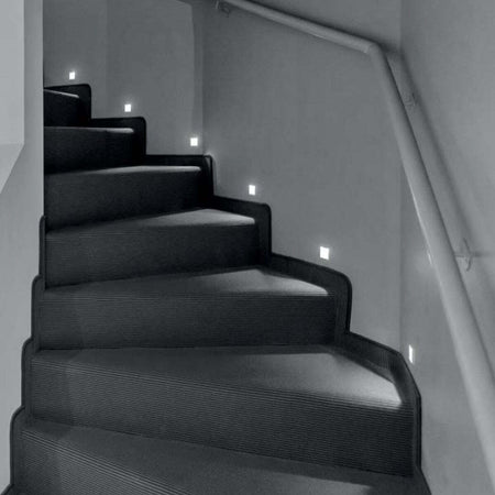 Faretto-incasso-gesso-Belfiore-9010-RAGO-4155B-LED-WIRELESS-segnapasso-cartongesso-muro