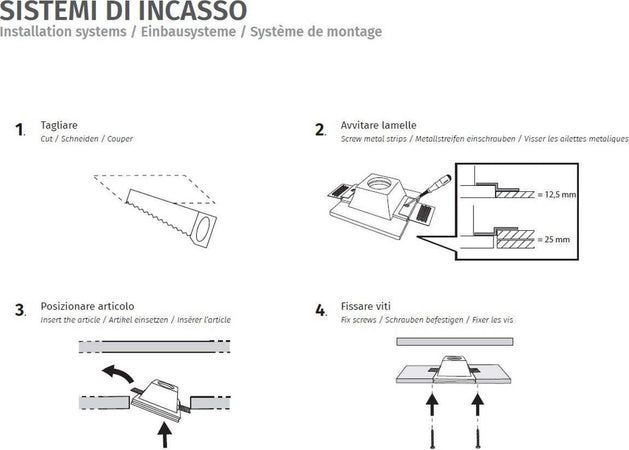 Faretto-incasso-gesso-Belfiore-9010-RAGO-4155B-LED-WIRELESS-segnapasso-cartongesso-muro