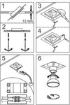 Faretto-incasso-gesso-Gea-Led-BIANCA-Q-GFA593-LED-spot-moderno-cartongesso-scomparsa-ottica-fissa-interno-GU10