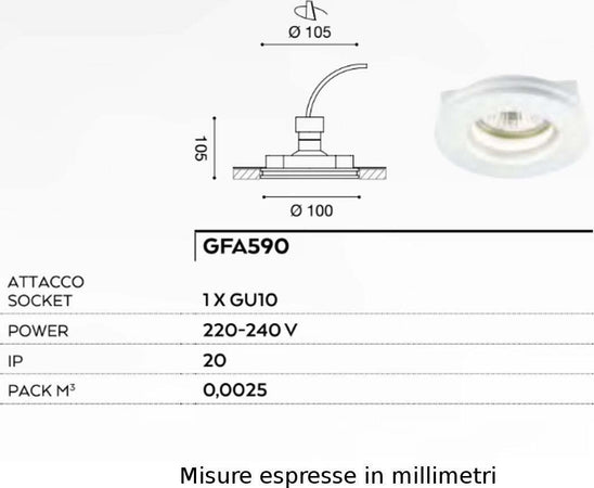 Faretto-incasso-gesso-Gea-Led-HORUS-GFA590-LED-spot-moderno-cartongesso-scomparsa-ottica-fissa-interno-GU10
