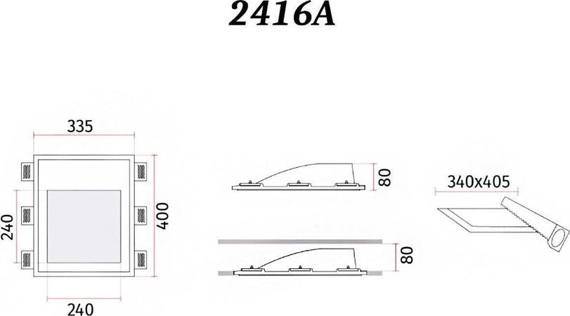 Faretto-incasso-gesso-kit-emergenza-Belfiore-9010-VOLTA-2416A-3031-+-099.142-LED-lampada-parete