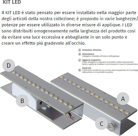 Faretto-incasso-gesso-kit-emergenza-Belfiore-9010-VOLTA-2416A-3031-+-099.142-LED-lampada-parete