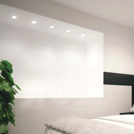 Faretto-incasso-gesso-Neo-Luce-9010-Belfiore-0033-LED-lampada-soffitto-ottica-fissa-scomparsa-cartongesso-muratura-GU10