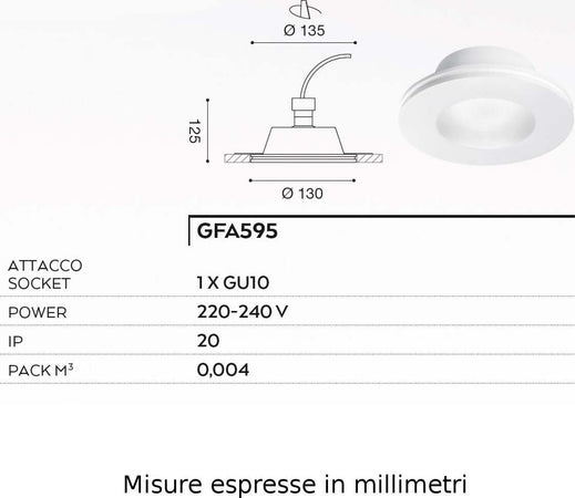 Faretto-incasso-gesso-vetro-Gea-Led-BIANCA-R-GFA595-GU10-LED-spot-moderno