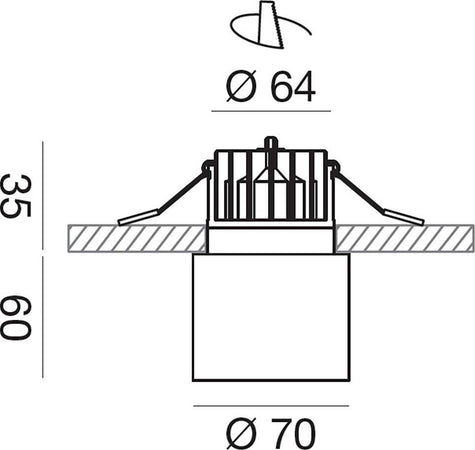Faretto-incasso-led-Gea-Led-FAYE-GFA361-IP54-bianco-lampada-soffitto-moderna