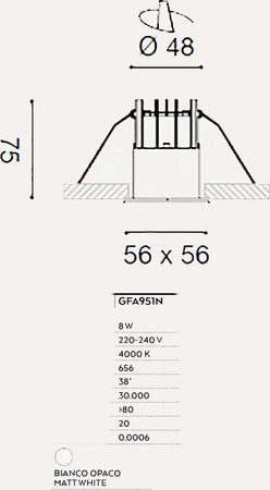 Faretto-incasso-LED-moderno-Gea-Led-QEBUI-GFA951N-alluminio-spot