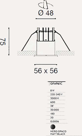 Faretto-incasso-LED-moderno-Gea-Led-QEBUI-GFA961C-alluminio-spot
