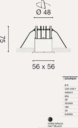 Faretto-incasso-LED-moderno-Gea-Led-QEBUI-GFA961N-alluminio-spot