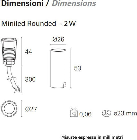 Faretto-incasso-LED-moderno-PAN-International-MINILED-ROUNDED-alluminio-spot-calpestabile