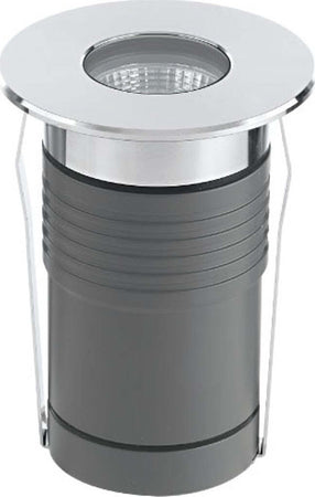 Faretto-incasso-LED-moderno-Pan-International-NIP-EST700-EST701-acciaio-tondo-spot