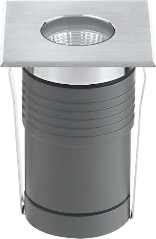 Faretto-incasso-LED-moderno-Pan-International-NIP-EST759-EST54025-acciaio-quadrato-spot